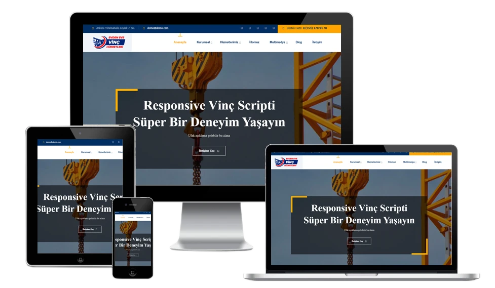 Hazır Vinç Web Sitesi Görseli