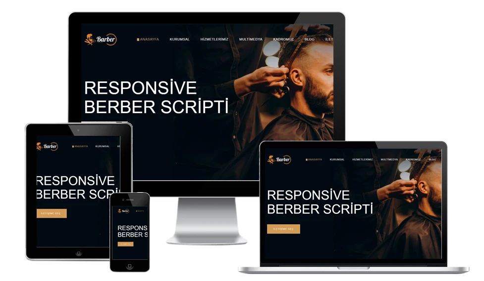 Erkek berber web sitesi gorseli